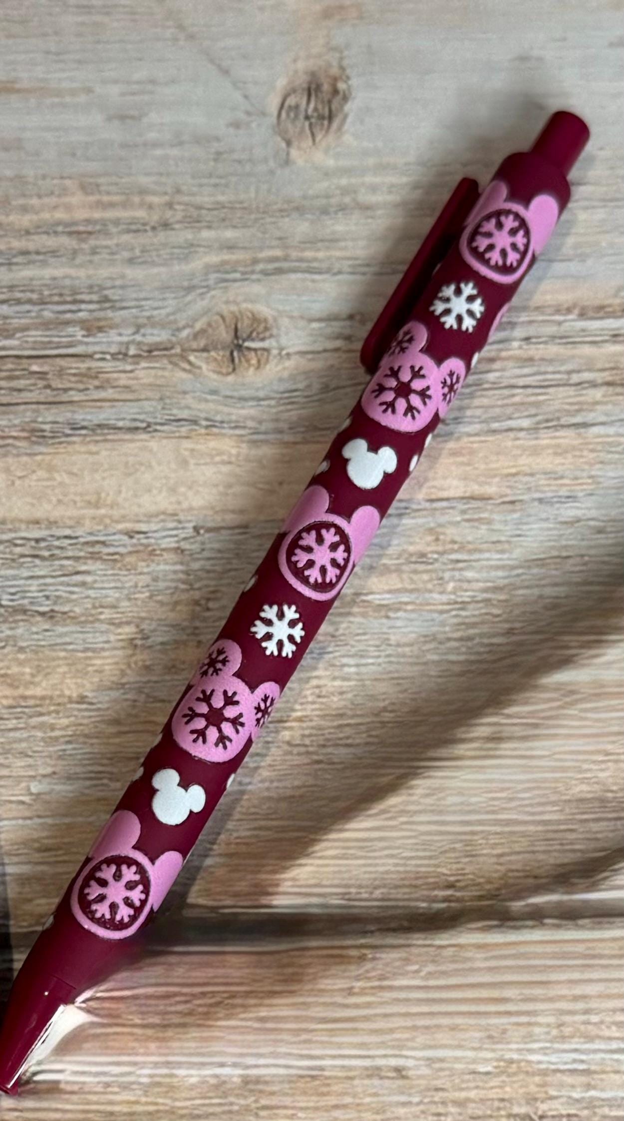 Festive Mouse Holiday Pens - Blue ink