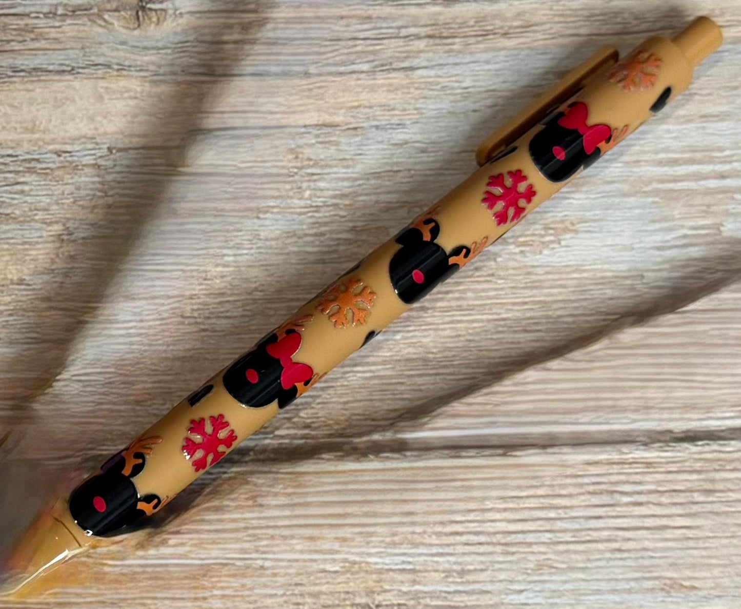 Festive Mouse Holiday Pens - Blue ink